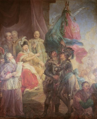 The Union of Lithuania with Poland in 1569 by Marcello Bacciarelli